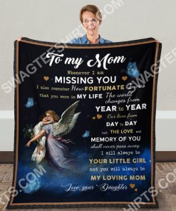angle to my mom my loving mom your daughter full printing blanket 5(1)