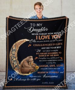 bear to my daughter i love you to the moon and back full printing blanket 2(1)