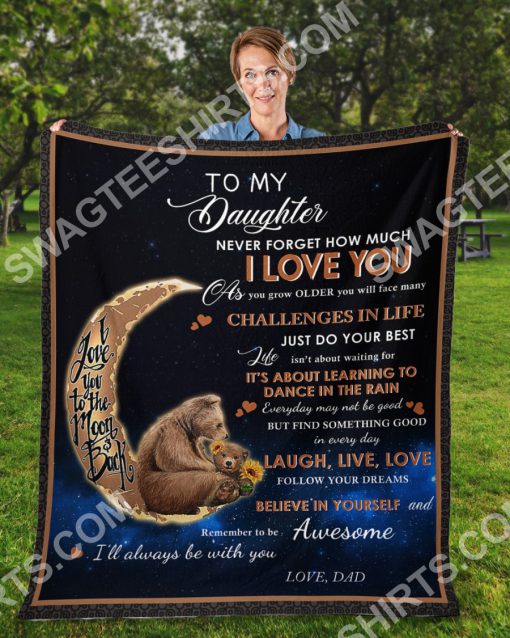 bear to my daughter i love you to the moon and back full printing blanket 3(1)