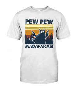 black cat pew pew madafakas vintage shirt 1(1)