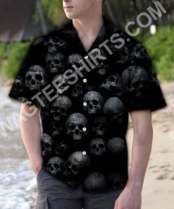 black skull all over printed hawaiian shirt 3(1)