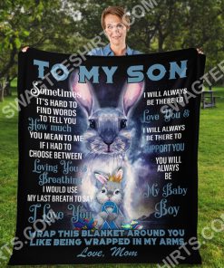 bunny to my son i love you my baby boy full printing blanket 3(1)