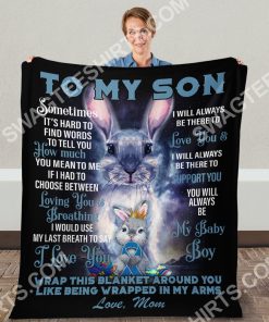 bunny to my son i love you my baby boy full printing blanket 5(1)