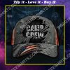 camp crew camping gift all over printed classic cap