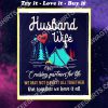 camping husband and wife together we have it all full printing blanket