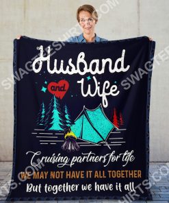 camping husband and wife together we have it all full printing blanket 2(1)