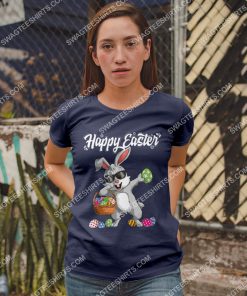 dabbing rabbit and eggs easter day shirt 2(1)