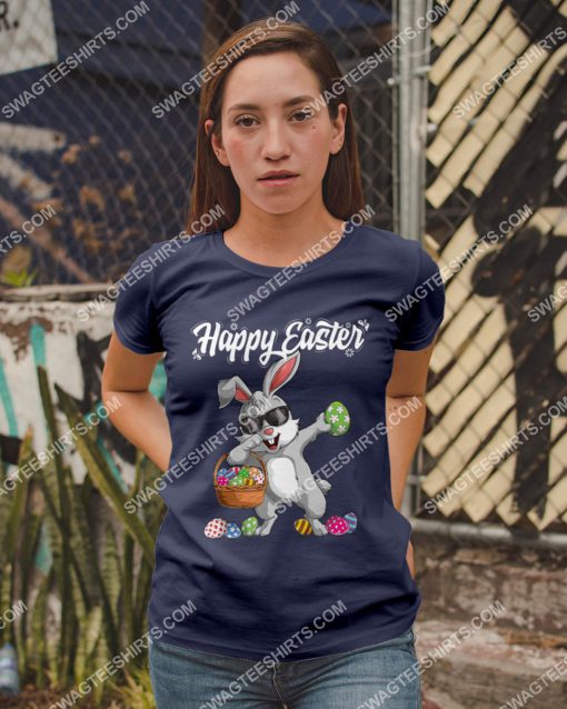 dabbing rabbit and eggs easter day shirt 2(1)