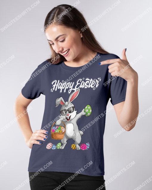 dabbing rabbit and eggs easter day shirt 3(1)