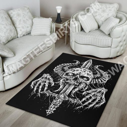 demon skull sword viking all over printed rug 2(1)