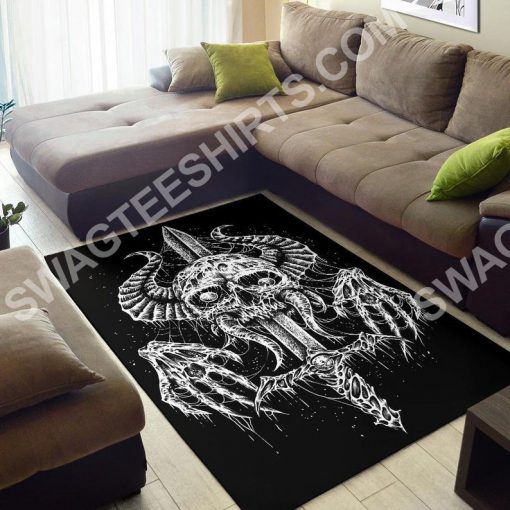 demon skull sword viking all over printed rug 4(1)