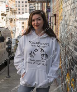 dogs and horses make me happy humans make my heart hurt shirt 3(1)