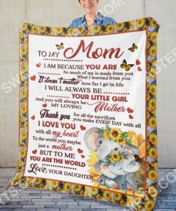 elephant to my mom to me you are the world full printing blanket 4(1)