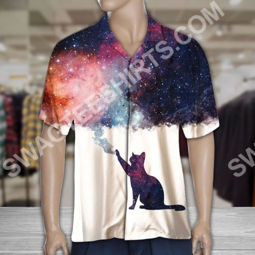 galaxy cat lover all over printed hawaiian shirt 3(1)