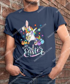 happy easter day unicorn dabbing with easter egg shirt 3(1)