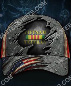 honoring military vietnam veteran all over printed classic cap 2(1)