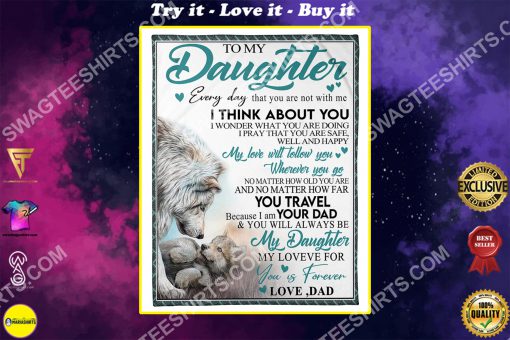 lion to my daughter my love for you is forever full printing blanket