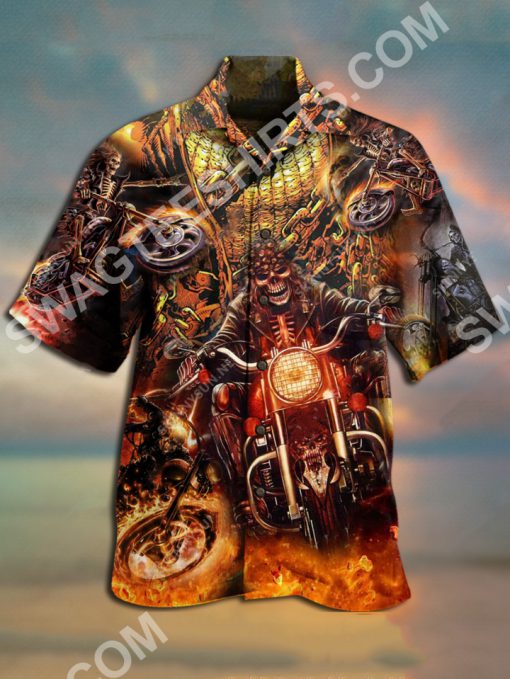 motorcycles skull all over printed hawaiian shirt 2(1)