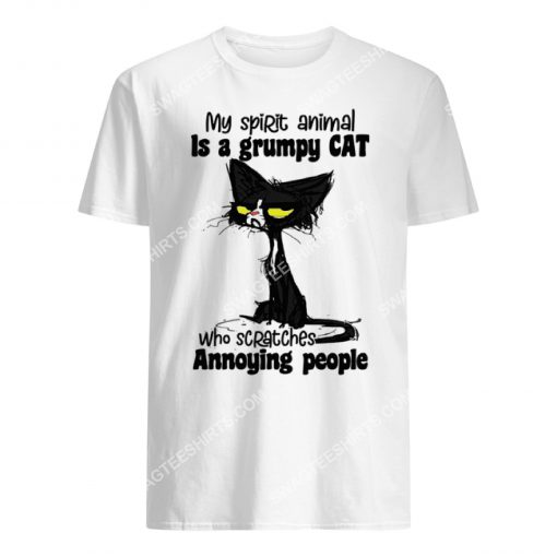 my spirit animal is a grumpy cat who scratches annoying people shirt 1(1)