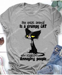 my spirit animal is a grumpy cat who scratches annoying people shirt 2(1)