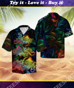 octopus colorful all over printed hawaiian shirt
