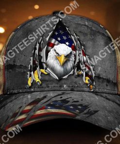 patriotic bald eagle america flag all over printed classic cap 2(1)