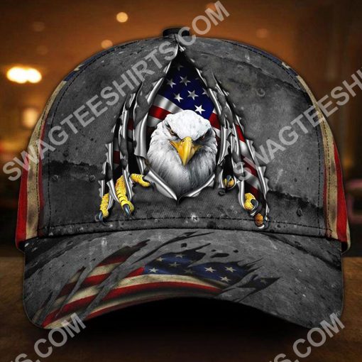 patriotic bald eagle america flag all over printed classic cap 2(1) - Copy
