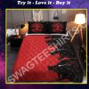 red wolves viking all over printed bedding set
