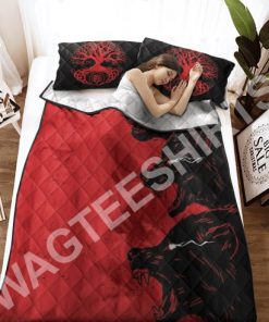 red wolves viking all over printed bedding set 3(1)