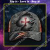 the knights templar all over printed classic cap