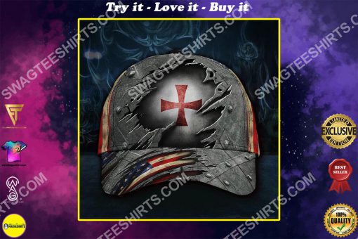the knights templar all over printed classic cap