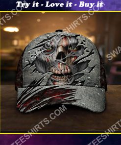 the skull zombie ?all over printed classic cap