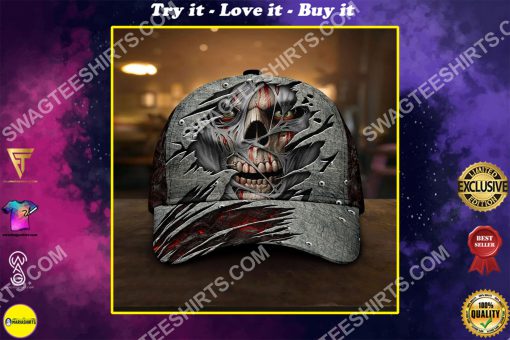 the skull zombie ?all over printed classic cap