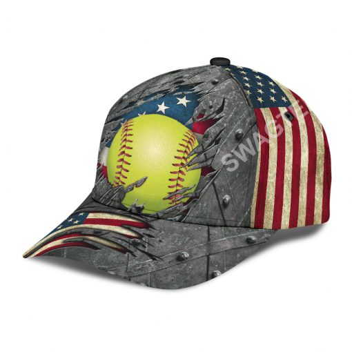 the softball crack america flag classic cap 4(1)