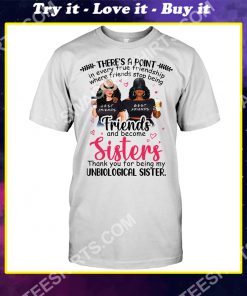 there's a point in every true friendship where friends stop being friends and become sisters shirt