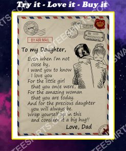 to my daughter i love you your dad full printing blanket