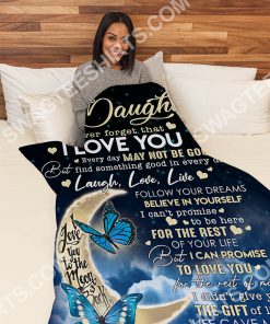 to my daughter never forget that i love you full printing blanket 4(1)