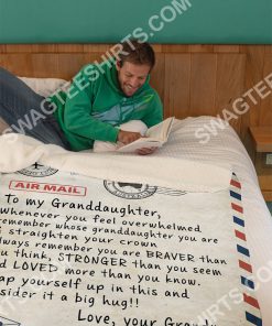to my granddaughter always remember you are stronger than you think your grandma full printing blanket 4(1)