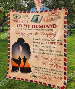 to my husband i want to be your last full printing blanket 5(1)