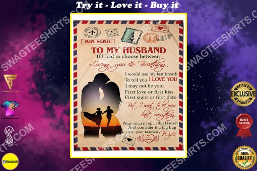 to my husband i want to be your last full printing blanket