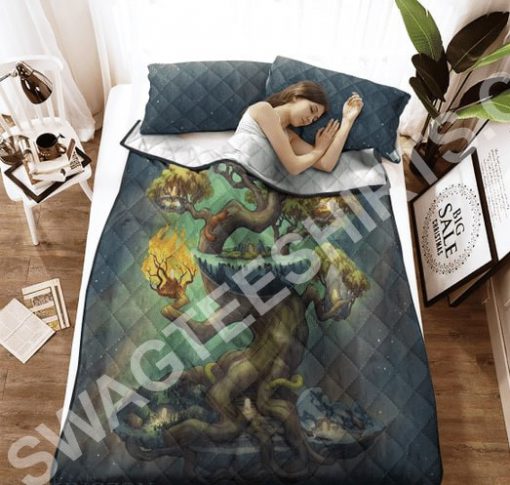 viking norse mythology all over printed bedding set 3(1)