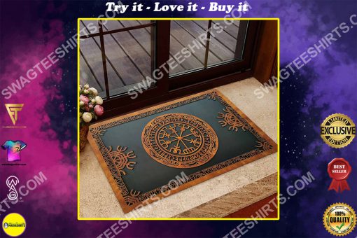 viking norse mythology all over printed doormat