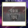 viking odin welcomes you all over printed doormat