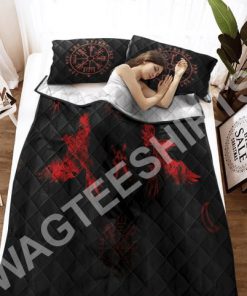 viking raven red all over printed bedding set 3(1) - Copy