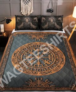 viking symbols all over printed bedding set 2(1)