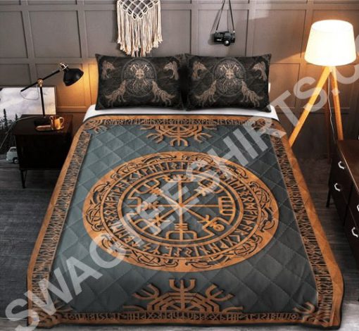 viking symbols all over printed bedding set 2(1)