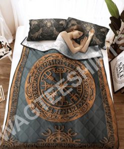 viking symbols all over printed bedding set 3(1)