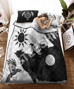 viking wolf all over printed bedding set 3(1) - Copy