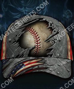 vintage baseball sport america flag all over printed classic cap 2(1)