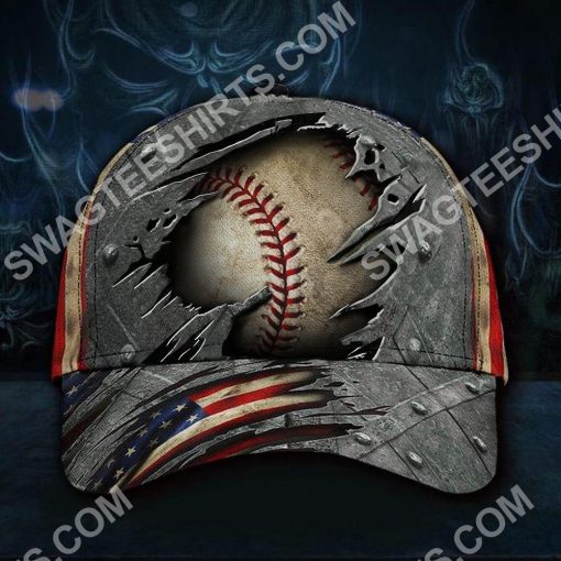 vintage baseball sport america flag all over printed classic cap 2(1) - Copy